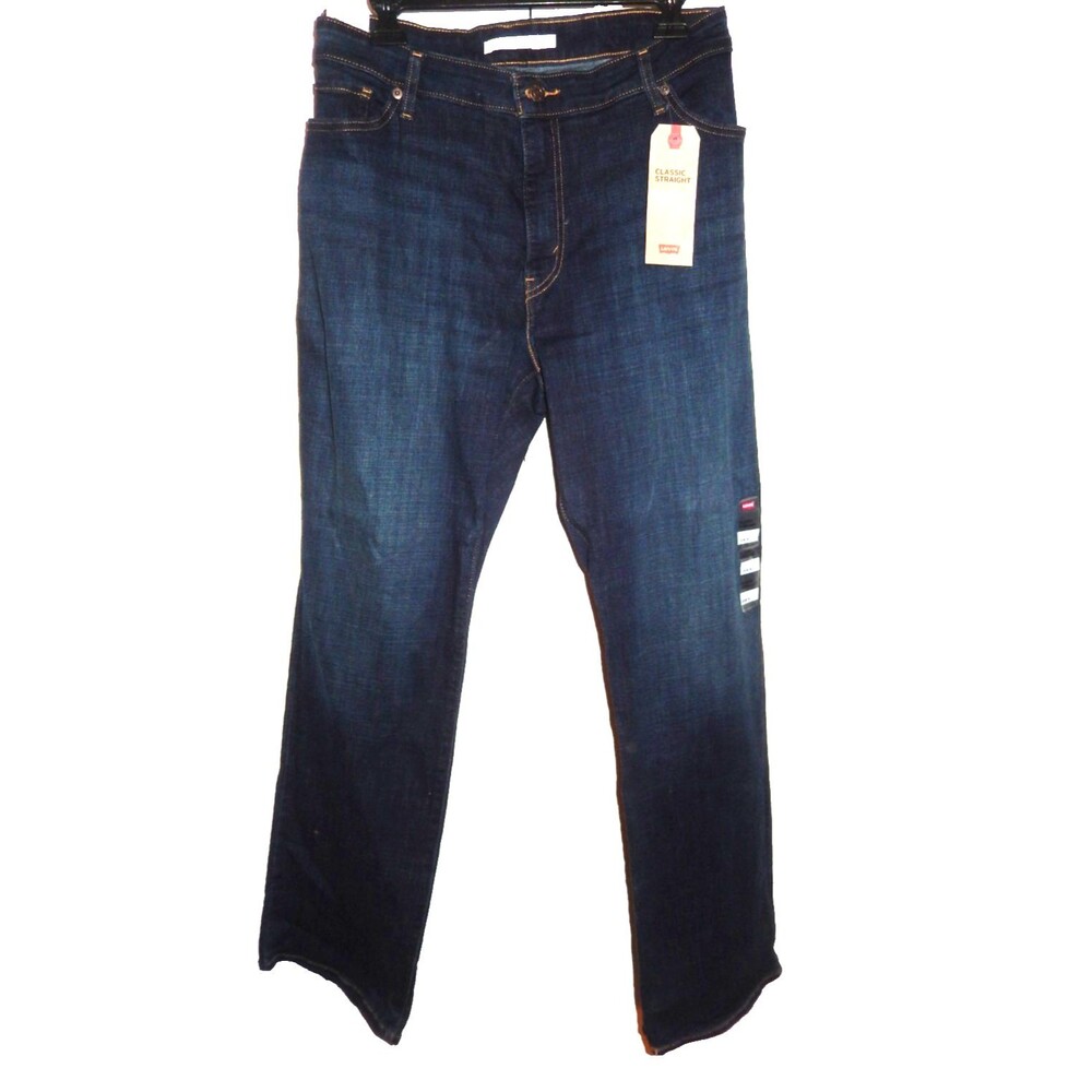 Levi's 414 Classic Straight Mid-Rise Denim Jeans Women's 26W M (44 x 31 1/4)